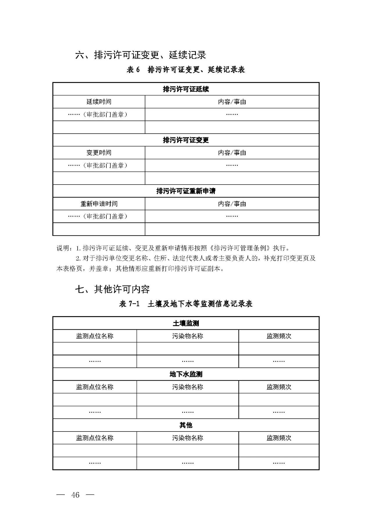新舊對比！環境部發新版《排污許可證（副本）格式》-